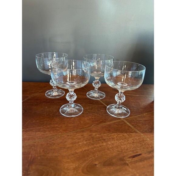 Claudia Crystal Champagne Glass Coupe Set of 4 - Picture 4 of 6